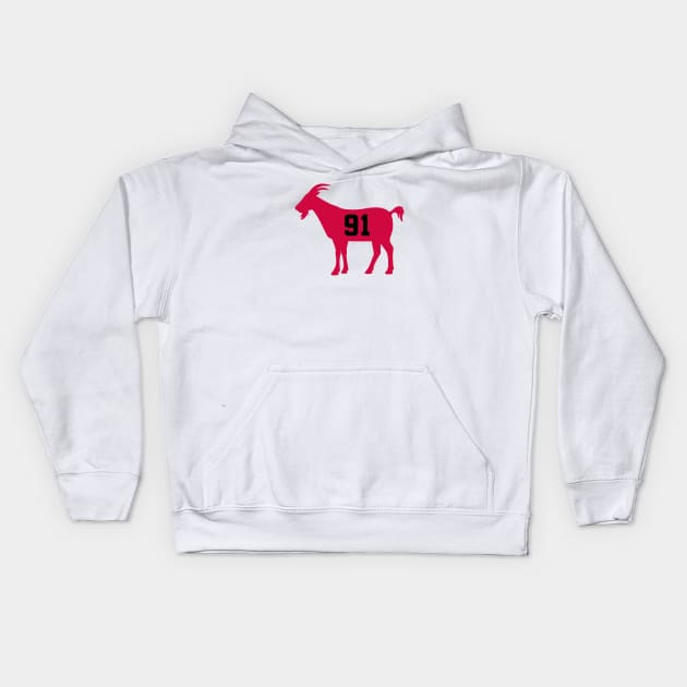 CHI GOAT - 91 - White Kids Hoodie by KFig21